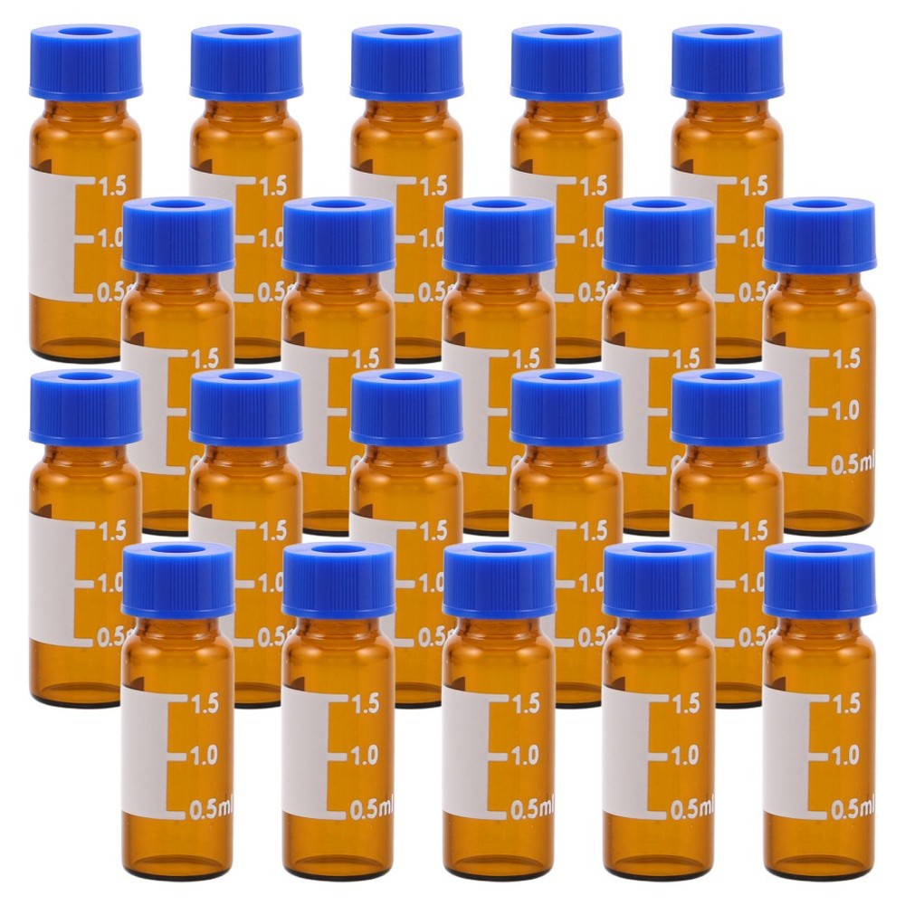 100 Pcs Plastic Pill Bottles Empty Lab Sample Vials Chromatography