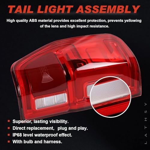 LED Tail Light w/Blind Spot Compatible With Left Driver Side With blind spots