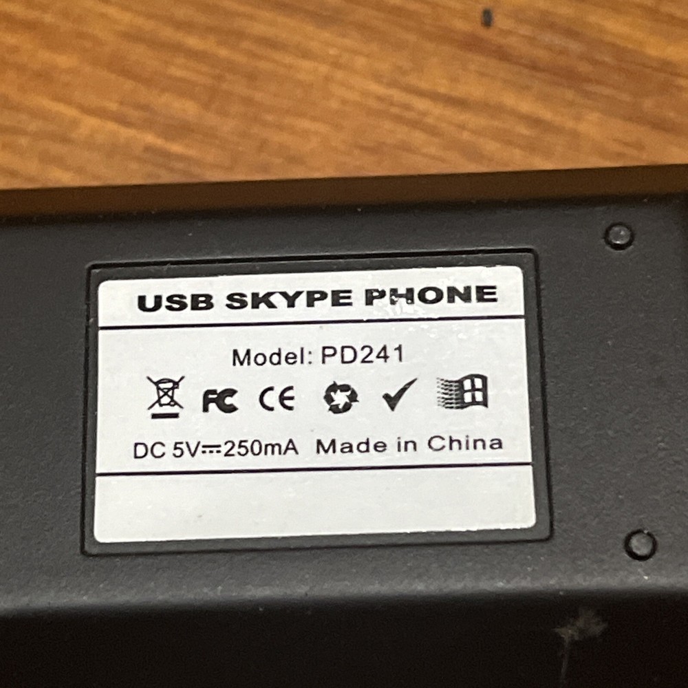 SKYPE USB Phone Handset Model PD241