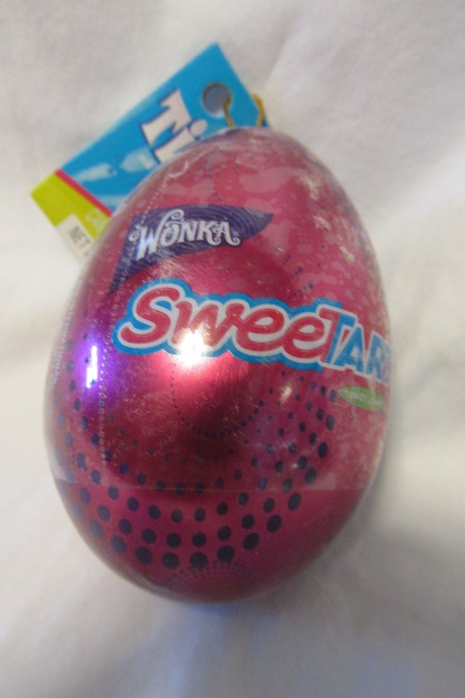 7 Vintage SWEETTARTS Candy Easter Egg tins Container Wonka NWT sealed, 4 designs