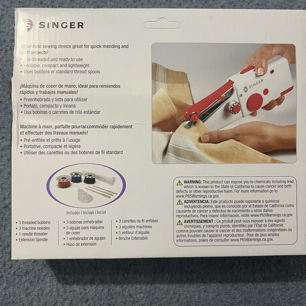 NEW Singer Stitch Sew Quick Handheld Cordless Mending Machine, In Box