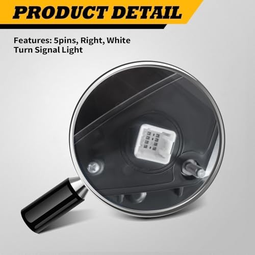 Passenger Side Mirror Assembly Compatible with 2011 2012 2013 Right Black