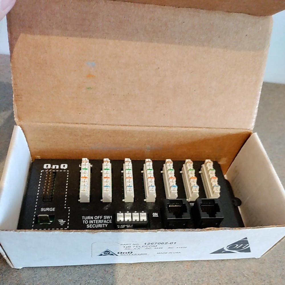 ONQ 1267062-01 1x6  Basic Telecom Phone Module 804428000341 - New Open Box
