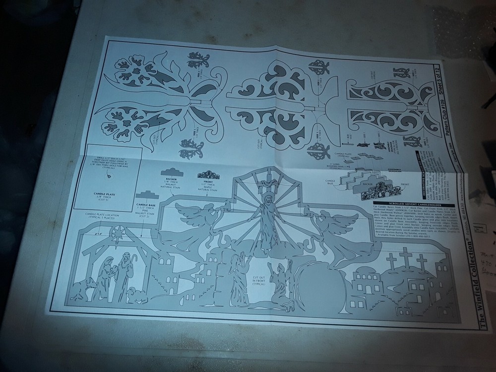 Winfield pattern club set #109 spring and Easter wood patterns