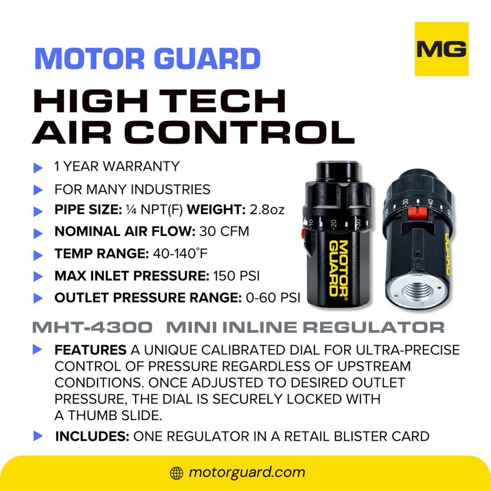 Motor Guard MHT-4300 Mini Inline Regulator