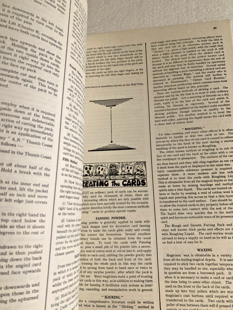 Basic Card Technique by Anthony Norman 1968 Louis Tannen, Magic Tricks