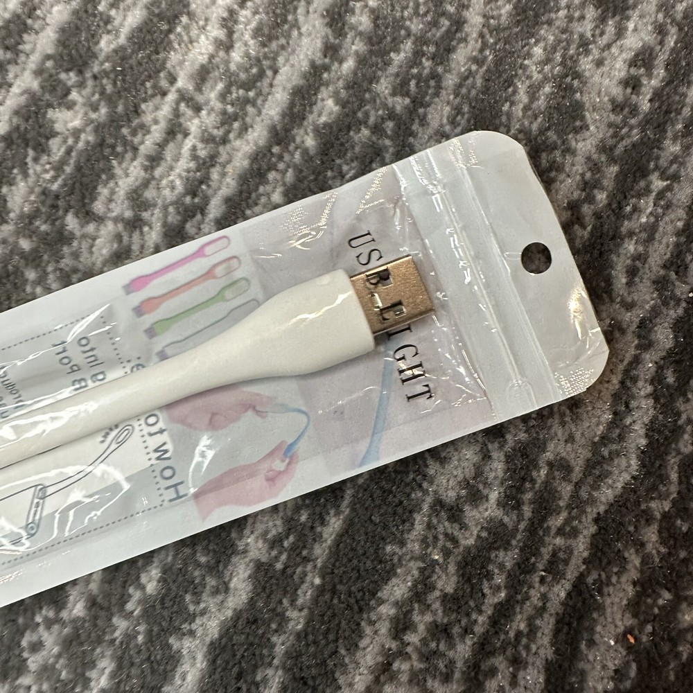 Flexible USB LED Light Lamp White Computer Study Reading Notebook Laptop PC New