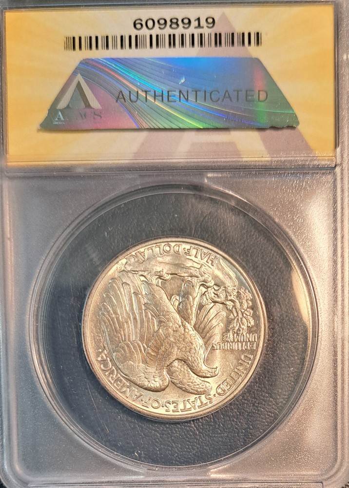 1943 MS-63 Walking Liberty Half Dollar