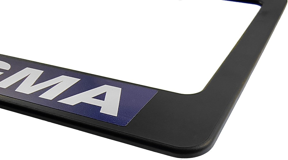 Phi Beta/Β Sigma Text Decal Plastic License Plate Frame [Black - Car/Truck]