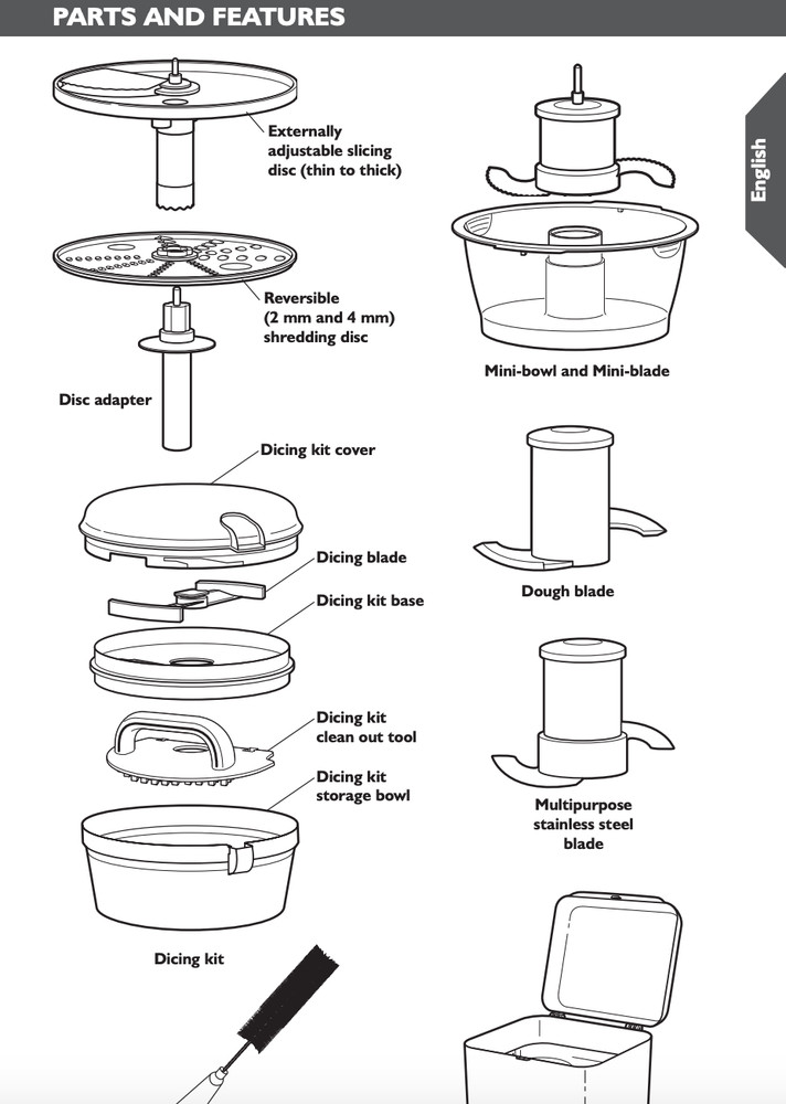 KitchenAid 14 Cup Food Processor KFP1466 Replacement Mini Multipurpose Blade