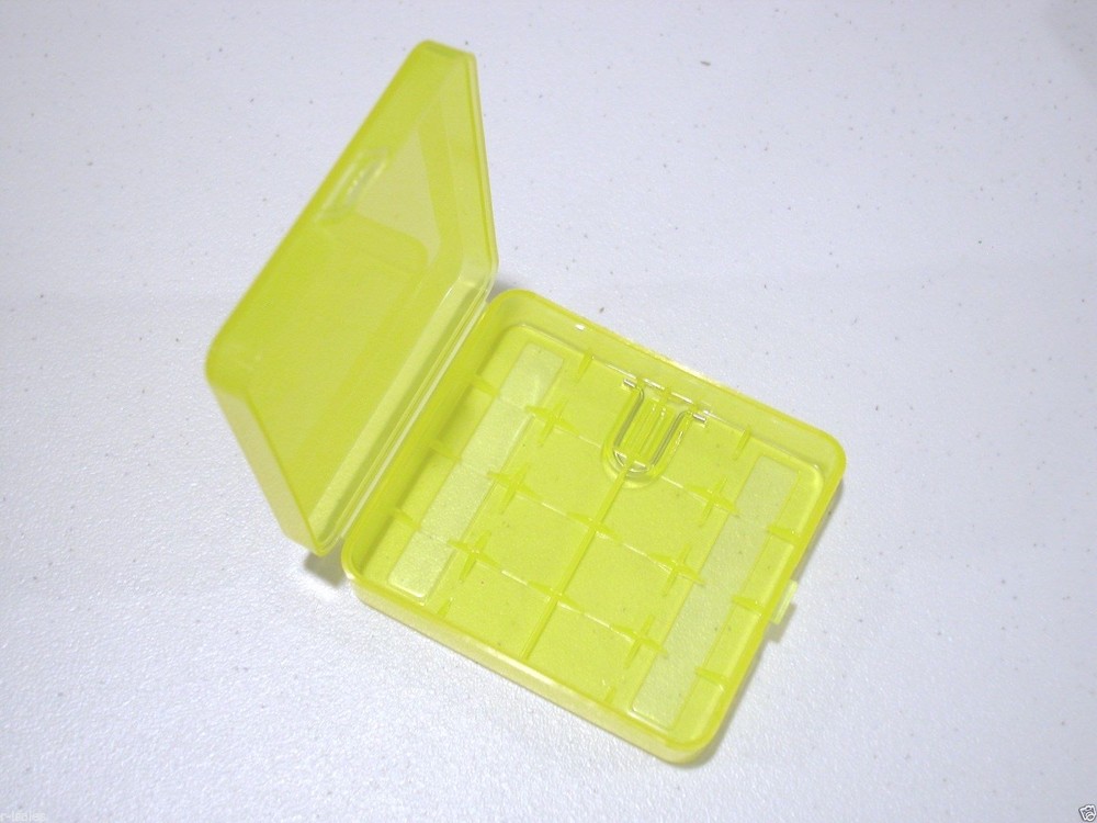5 pc asstd Hard Plastic Case Holder Storage Box For 4 x 18650 Battery (4 bay)