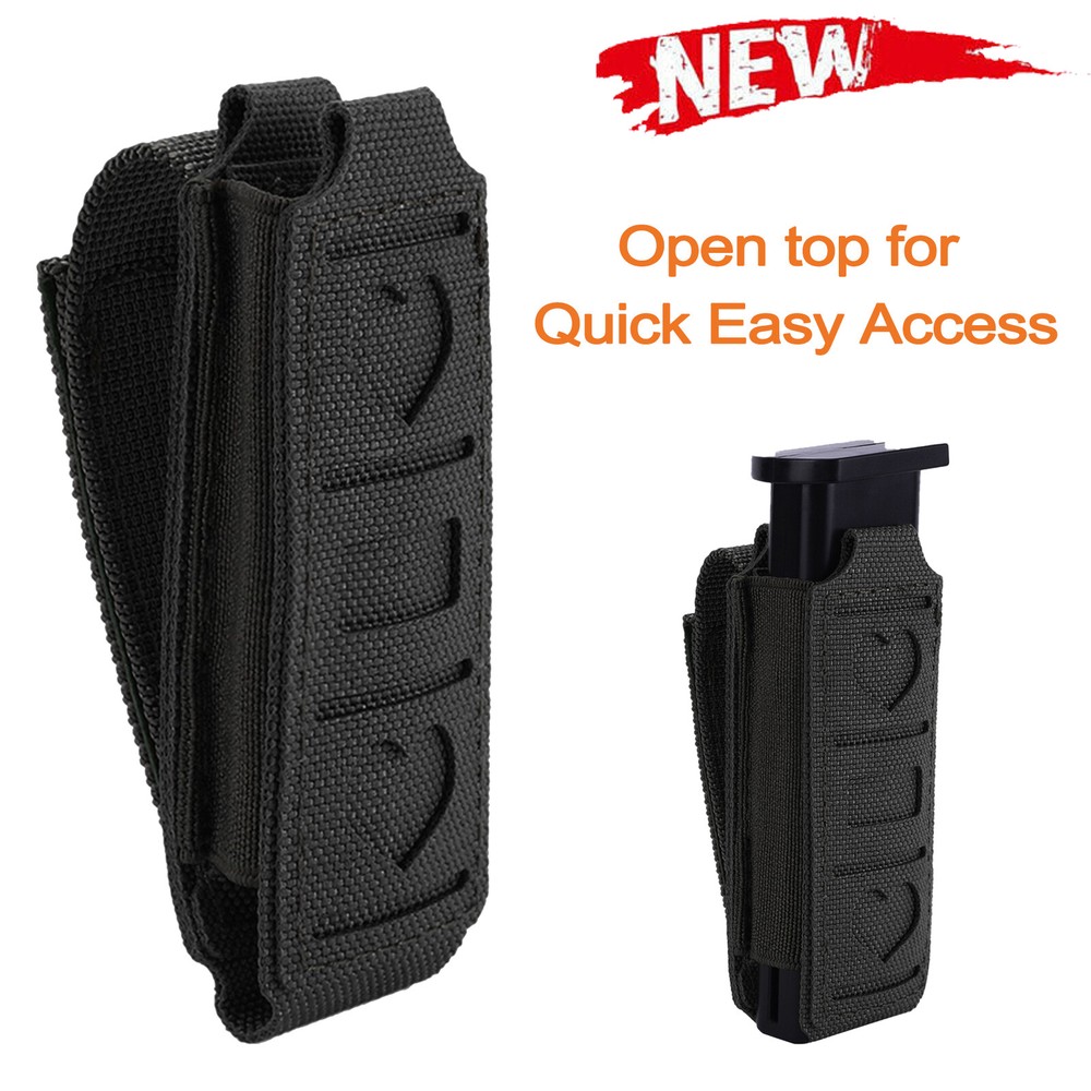 Tactical Single/Dual Stack Magazine Pouch for 9mm/40/45 Glock17/S&W/Ruger/Sig