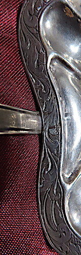 GREAT 19TH.C. DUTCH SILVER { .833 } SHIFTER, PIERCED , CHASING , HAND WROUGHT