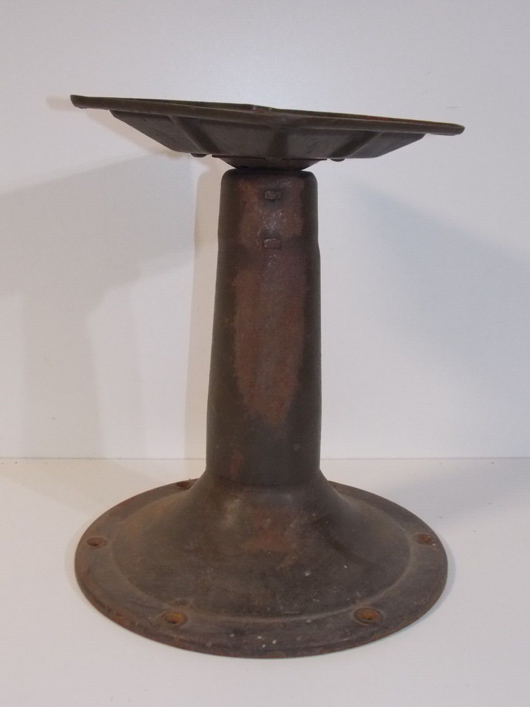 Vintage Adjustable Steel Student Desk Chair Stool Base