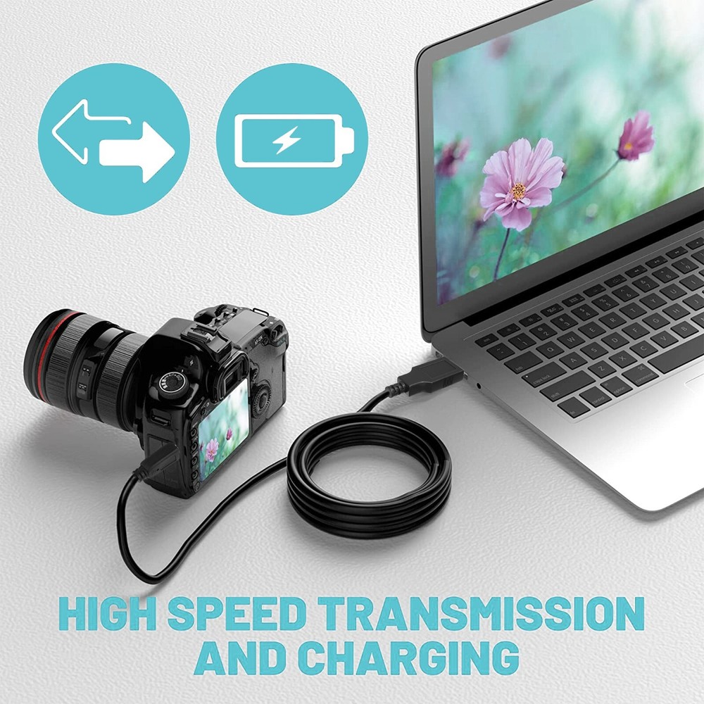 USB Power Charger Data SYNC Cable Cord for Nikon Coolpix S3300 Camera