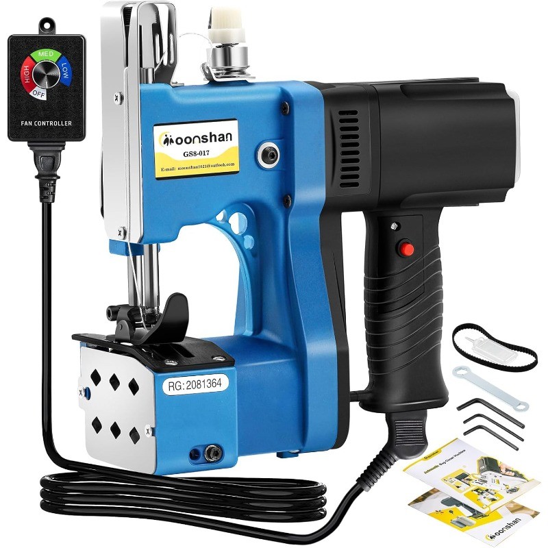 Adjustable Speed Bag Sewing Machine 6.4Lbs Automatic Woven & Non-woven Fabrics