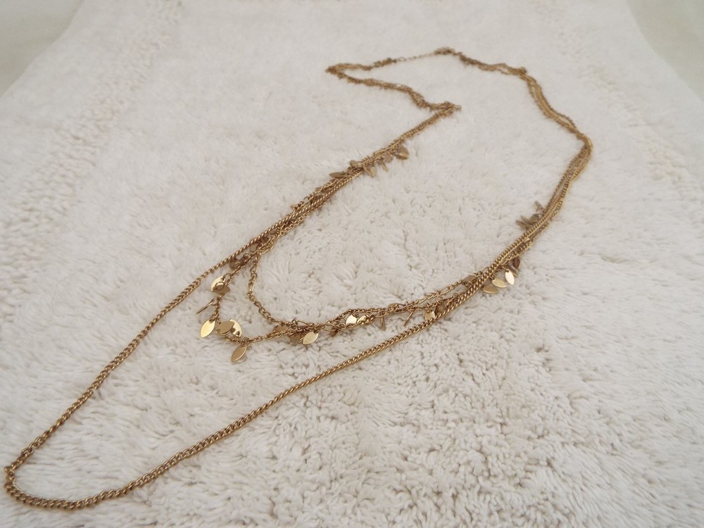 Goldtone Chain Necklace (J54)