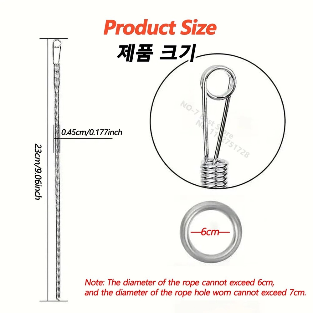 Bendable Spring Drawstring Threader Clip – Elastic Cord for Pants, Hoodies, DIY