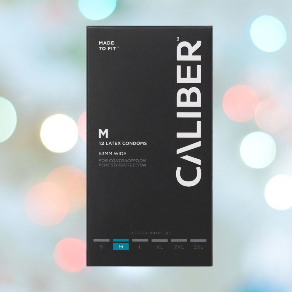 Caliber M - Standard Size Condoms (53mm Wide) | 12-Pack