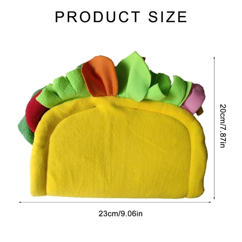 Plush Hamster Mouse Hideout House Mini Tacos Shape Model Hamster Nest