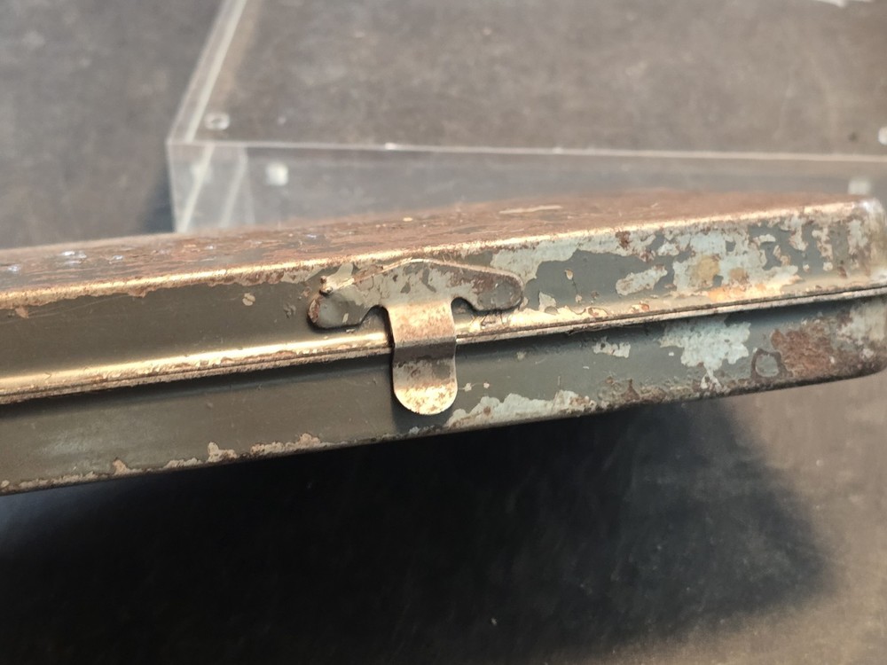 Vintage Snap-On Socket Wrenches EMPTY Metal Box Case Grey