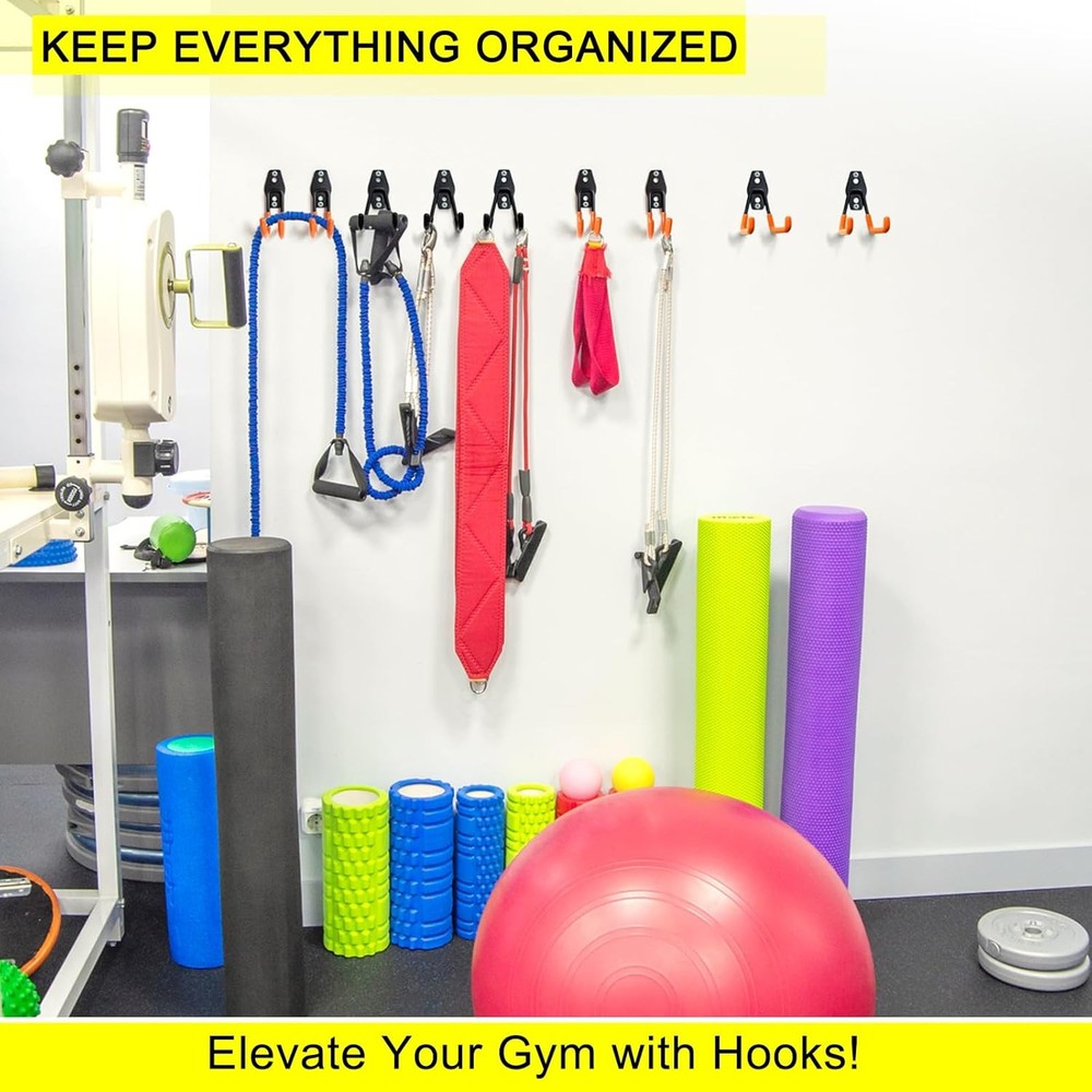 8 Pack Heavy Duty Garage Hooks Storage Organizer Small U Hook, Black 8 pack