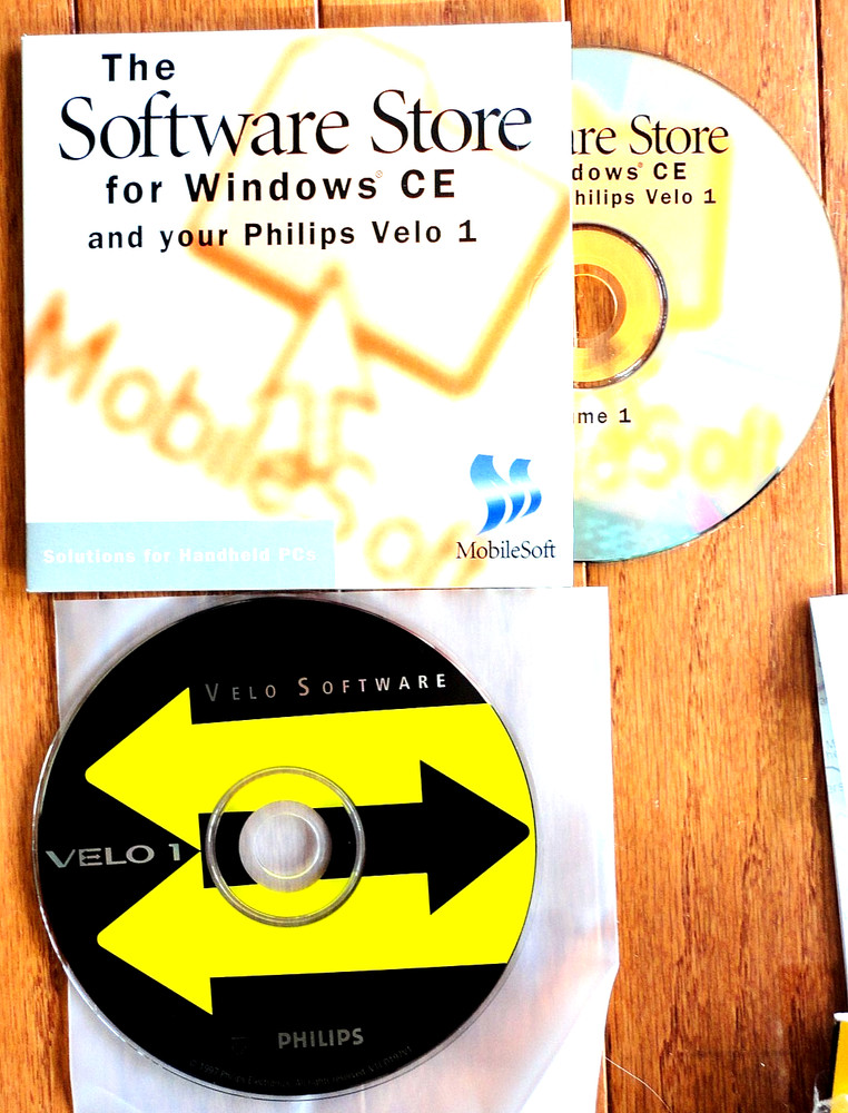 1997 PHILIPS VELO 1 SOFTWARE/MANUAL/QUICK START CARD/AD INSERTS--No Unit
