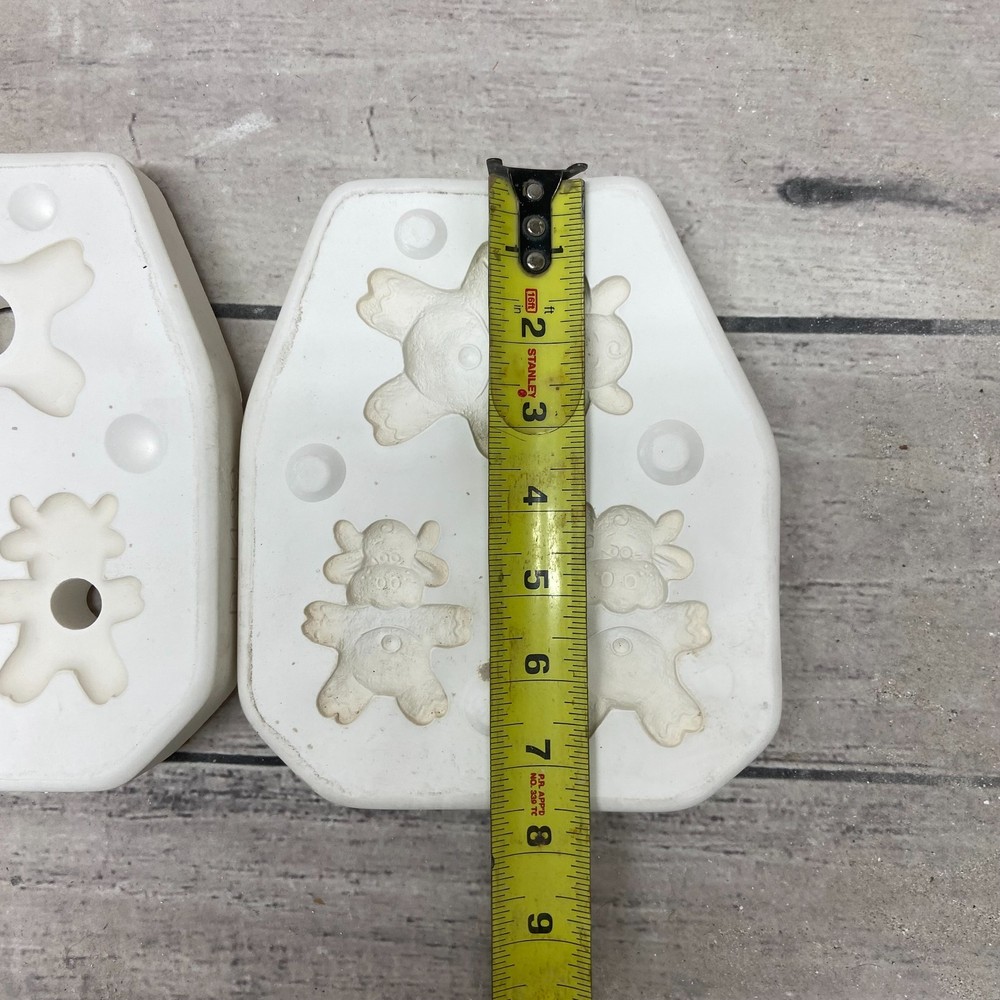 Dona’s Ceramic Casting Mold Ginger Cows #D-1499
