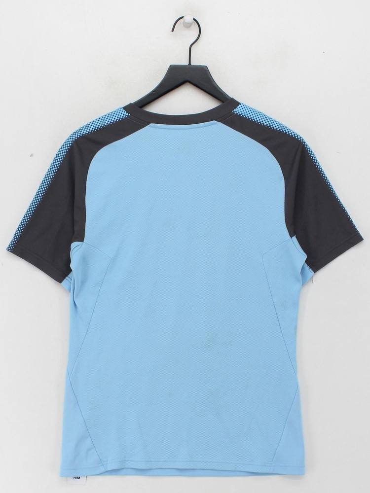 Puma Men's T-Shirt M Blue Graphic 100% Polyester Round Neck Basic