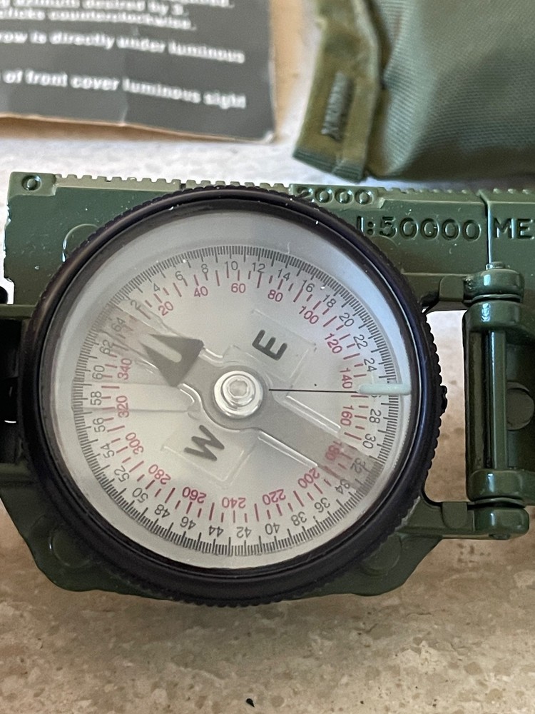 Camenga Phosphorous Military Compass U.S.