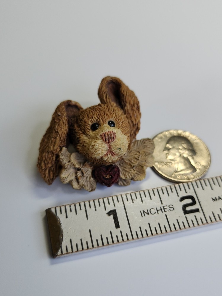 Bunny Rabbit Brooch Lapel Pin Textured Hard Resin
