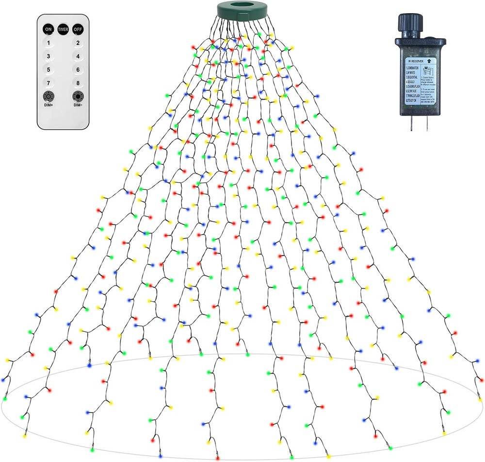 aneeway 400 LED Christmas Tree Lights, Lights Multicolored-400LED