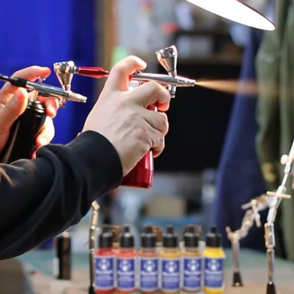 Micro-Mark Basic Color Airbrush Paint Set – Versatile Acrylic Paints for M