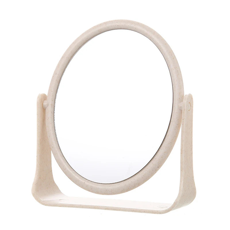 Foldable Desktop Makeup Mirror 360 Degree Rotating Double Sided Princess Mirror
