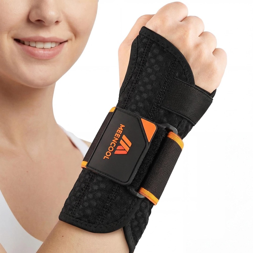 MEENCOOL Carpal Tunnel Wrist Brace Night Support, Medium, right black