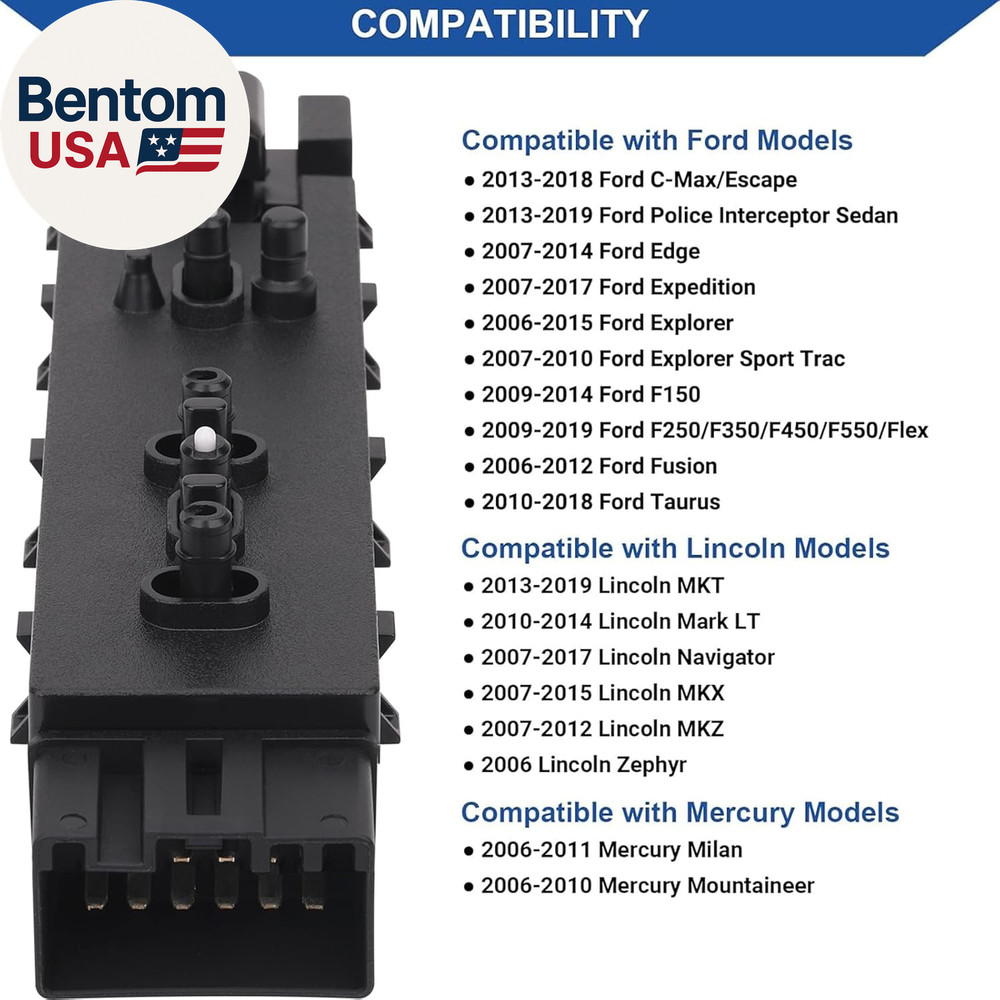 Front Left Driver Side Power Seat Switch Compatible with Ford Explorer Expeditio