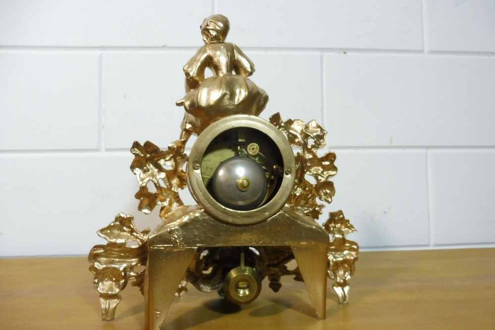 Old Mantel Clock Table Clock Shelf Mantel