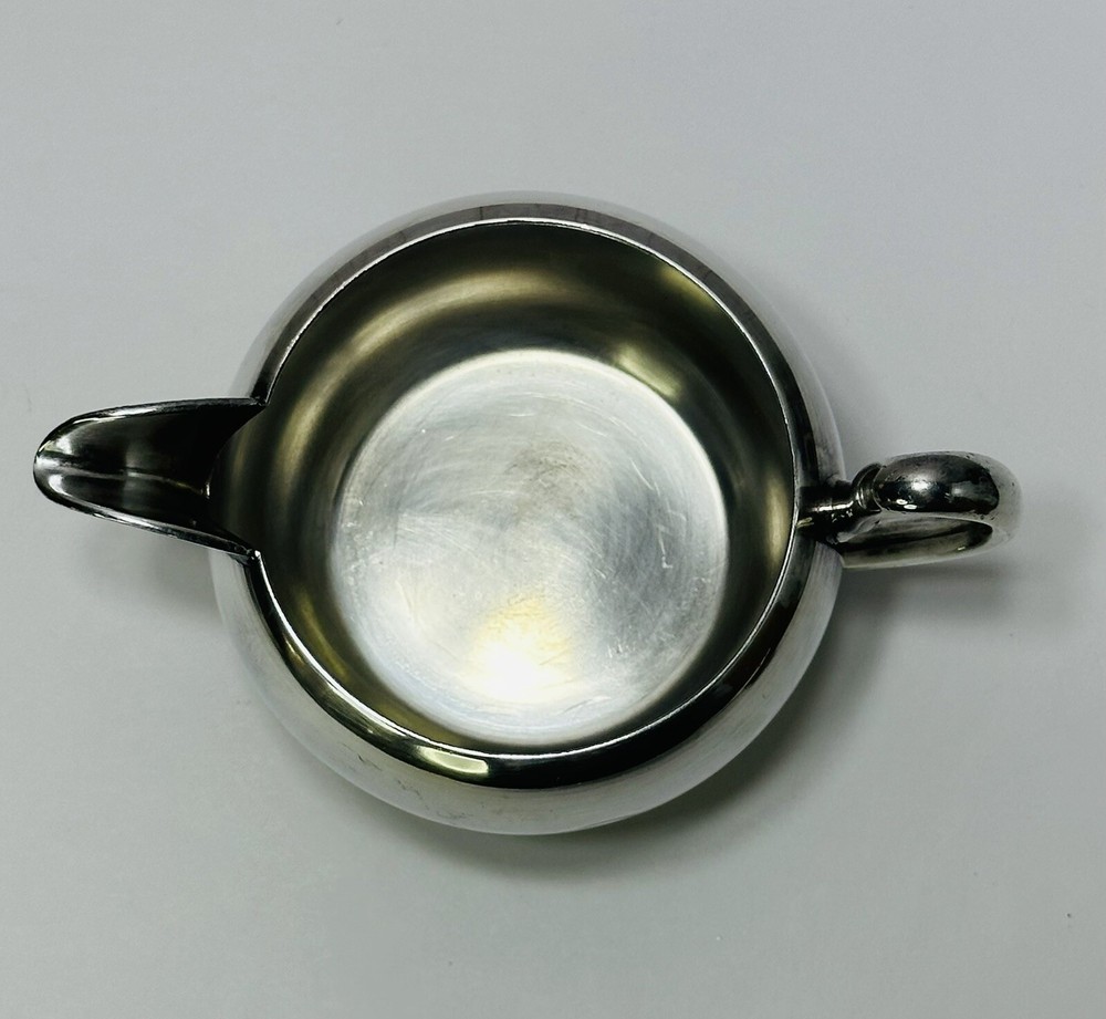 Vintage Academy Silver On Copper Creamer