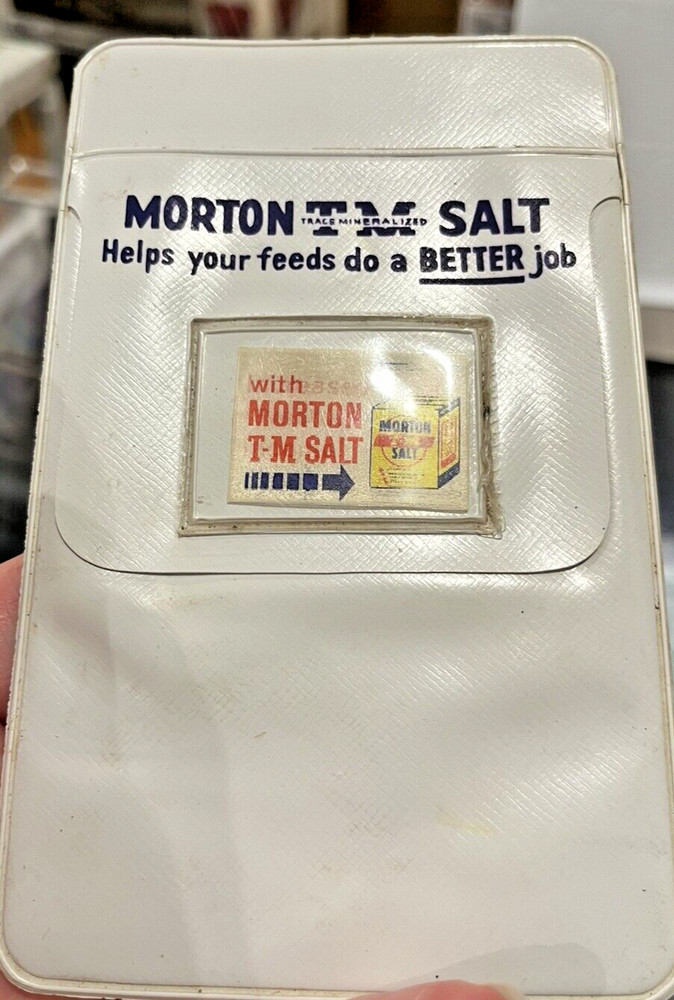 Morton's Salt Trace Mineralized Pocket Protector - Lenticular/Agamograph -Unique