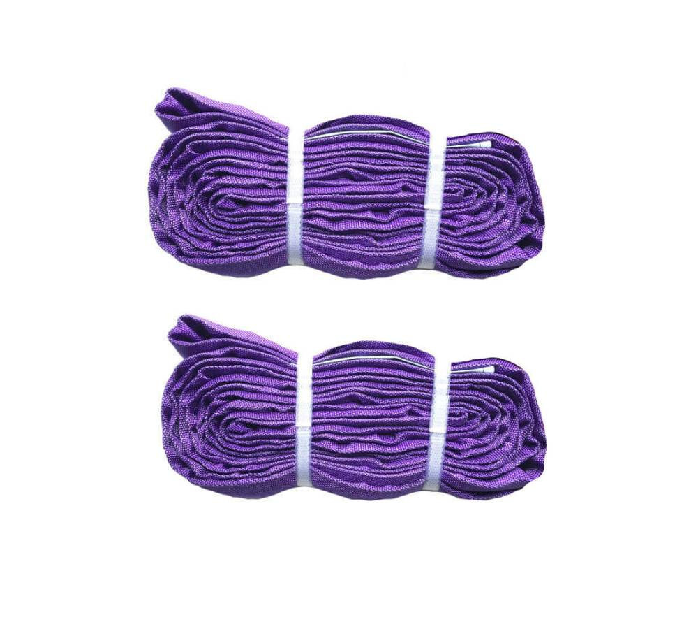 2-PACK:  Endless Round Lifting Sling Polyester Purple 3 Foot