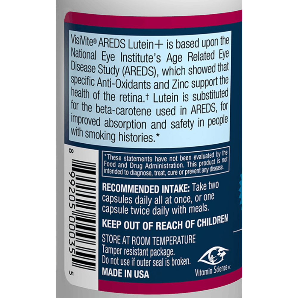 VisiVite® AREDS Lutein+ Eye Vitamin Formula