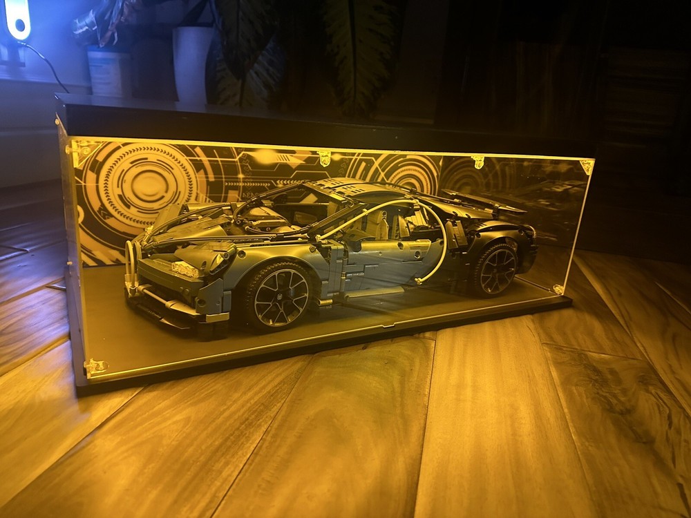 LEGO Technic Auto Car LED Acrylic Clear Display Case Stackable Showcase Box 1:8