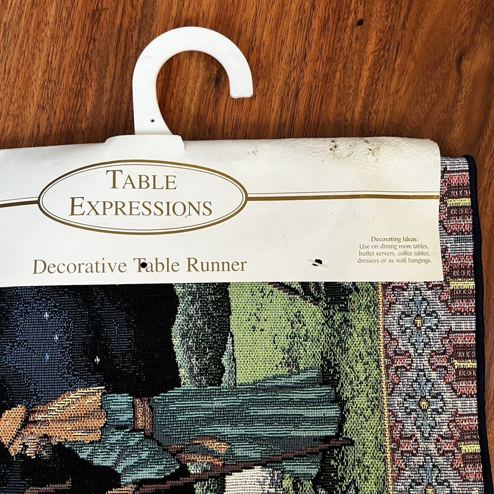 Nativity Tapestry Table Runner Christmas 13" x 72"