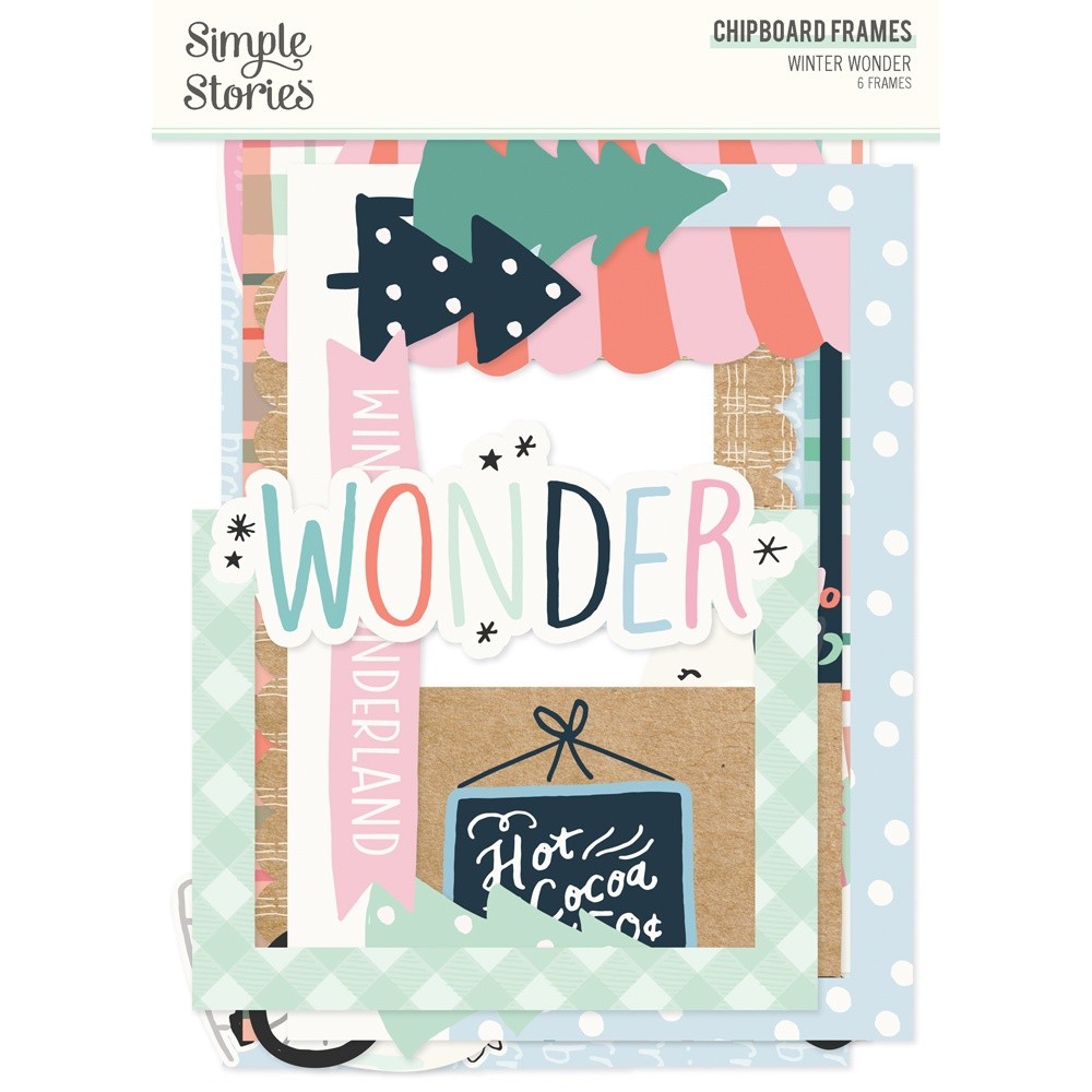 3 Pack - Winter Wonder Chipboard Frames-6/Pkg - WNW21224