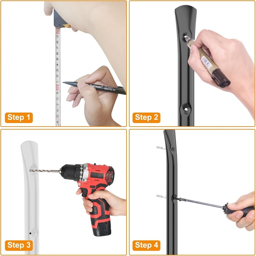 Versatile Wall Mount Kayak Holder - 6 Pack