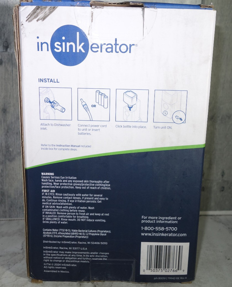 InSinkErator Boost Injection System Septic Guard Solution Kit Disposal Treatment