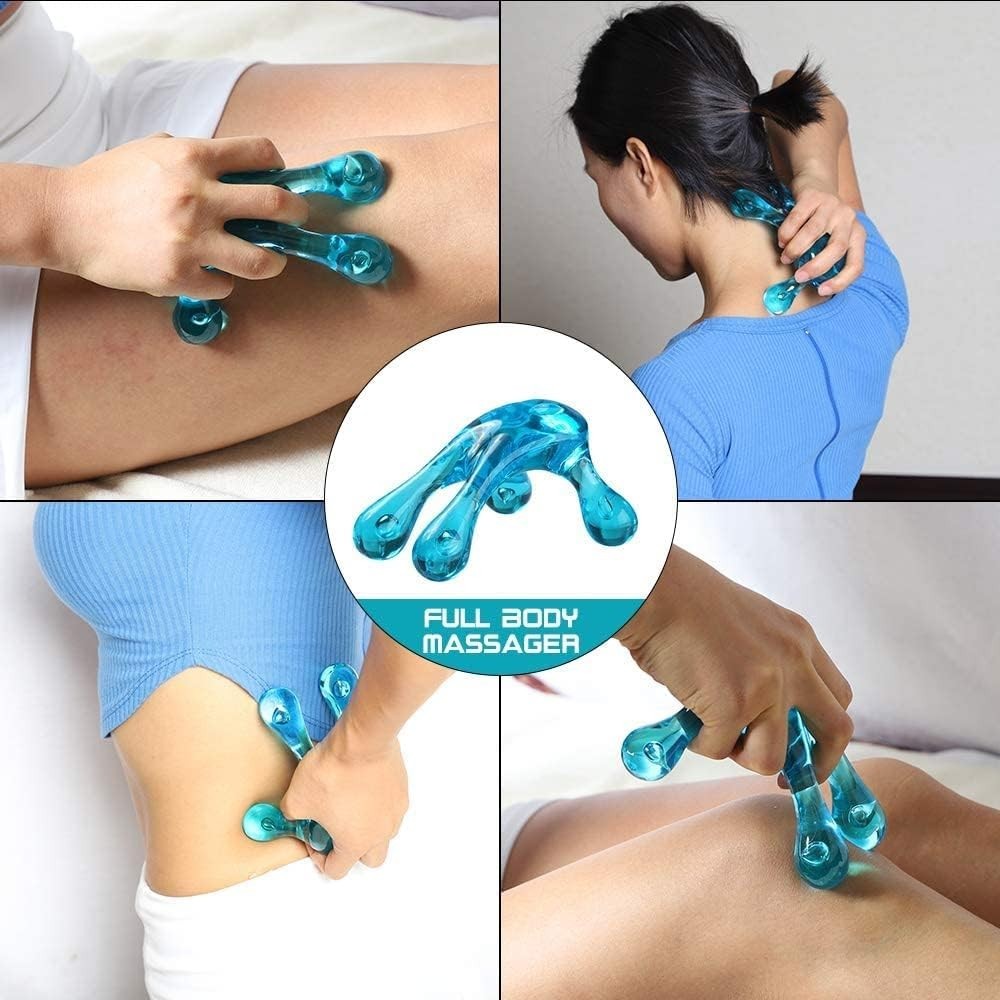 Palm Massage Tool - Easier Grip Four-Point Massage Tool, Handheld Trigger Poi...