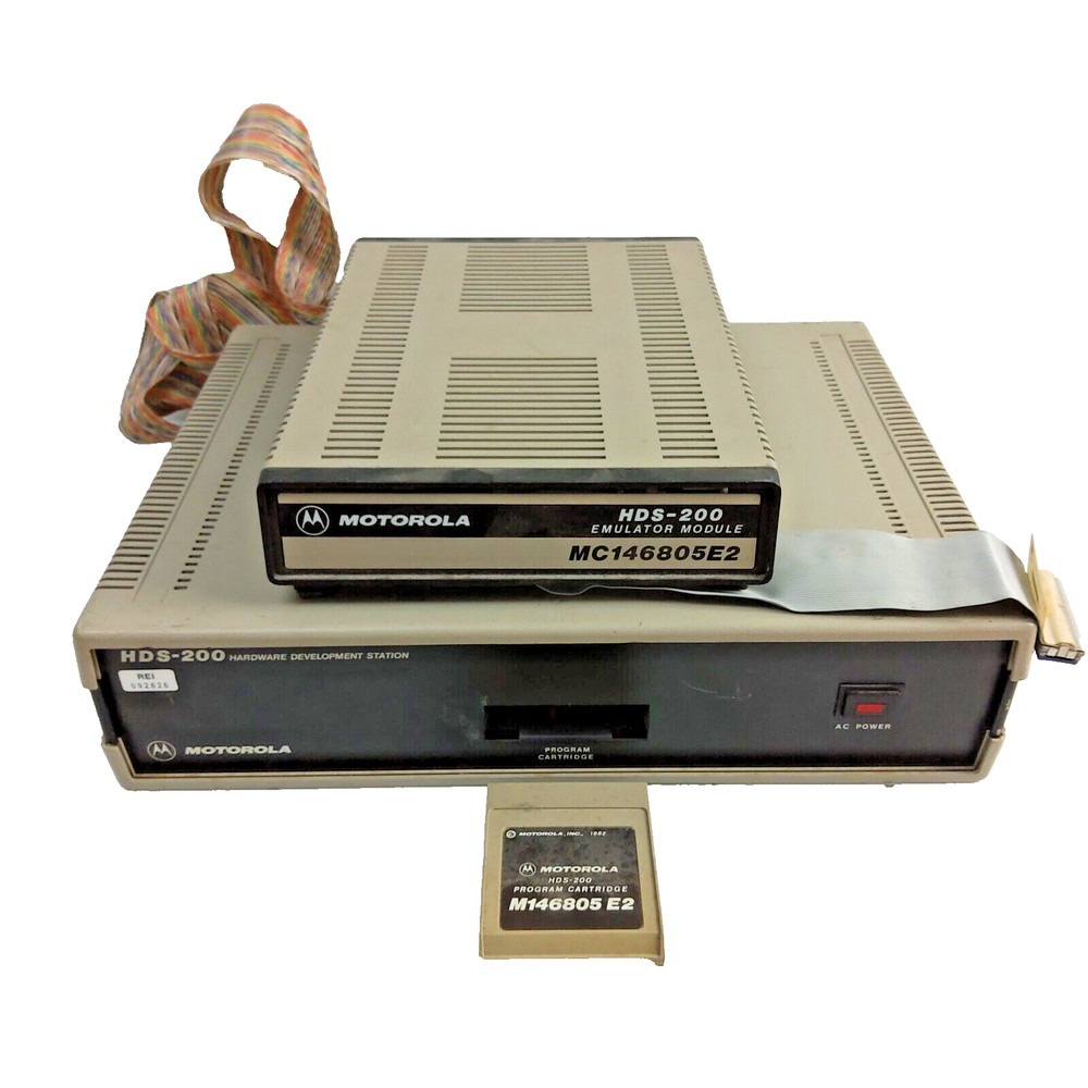 Vintage Motorola HDS-200 Hardware Development Station and Emulation Module