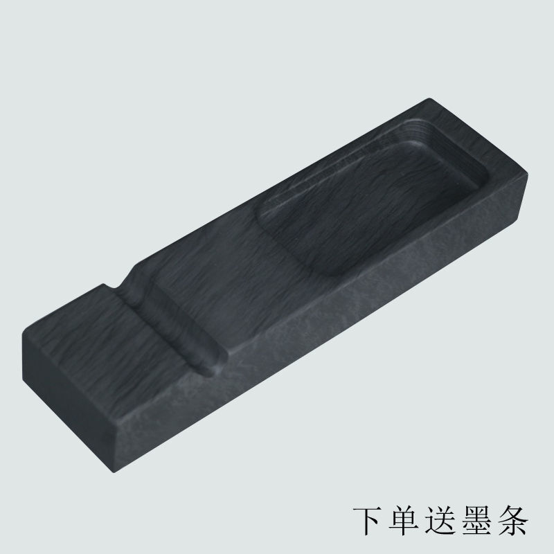 Natural Original Stone Town Ruler Inkstone Multi Functional Water Ripple Table