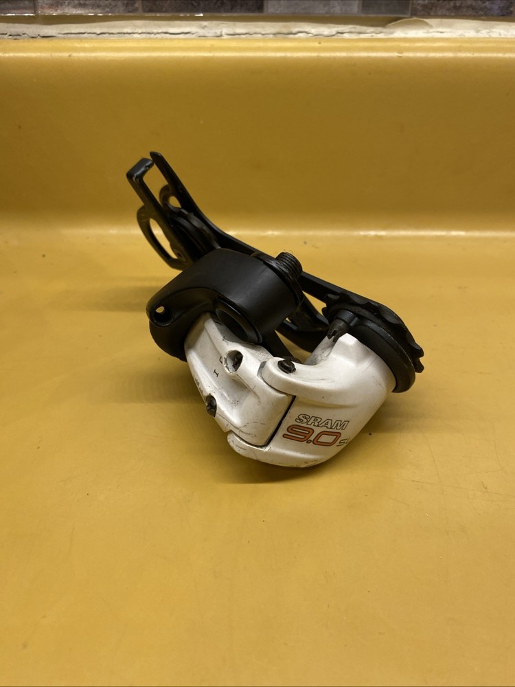 White Sram 9.0 SL 9 Speed Long Cage Rear Derailleur ESP Technology
